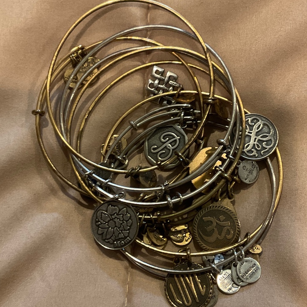 Alex and Ani Mixed Metal Charm Bracelets